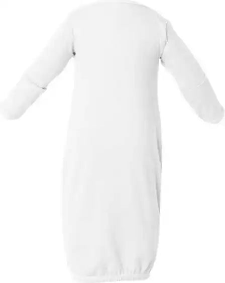 Rabbit Skins 4406 Infant Baby Rib Layette White / Newborn