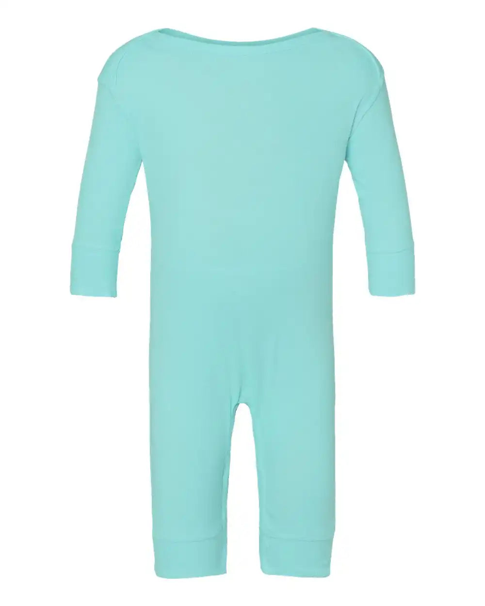 Rabbit Skins 4412 Infant Long Legged Baby Rib Bodysuit - Chill - 18m