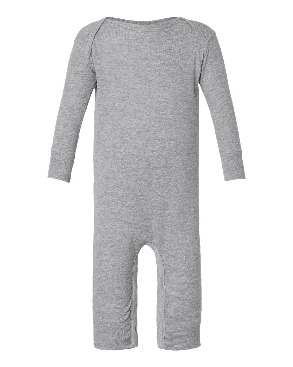 Rabbit Skins 4412 Infant Long Legged Baby Rib Bodysuit - Heather - Gray / Nb