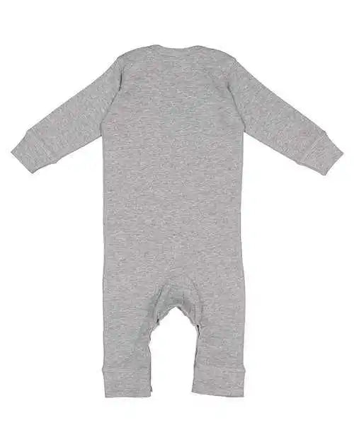 Rabbit Skins 4412 Infant Long Legged Baby Rib Bodysuit - Heather