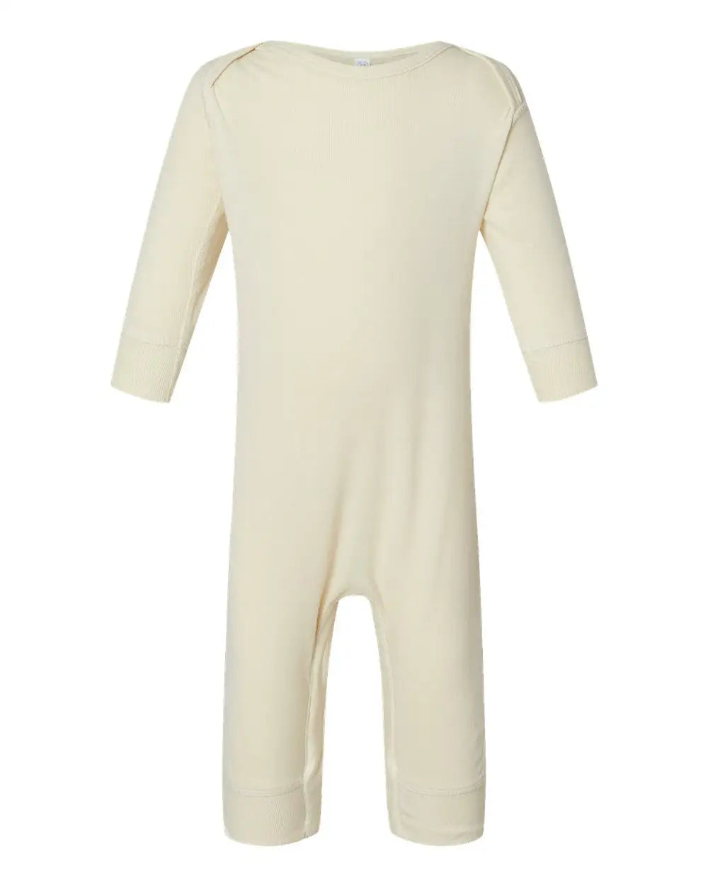 Rabbit Skins 4412 Infant Long Legged Baby Rib Bodysuit - Natural