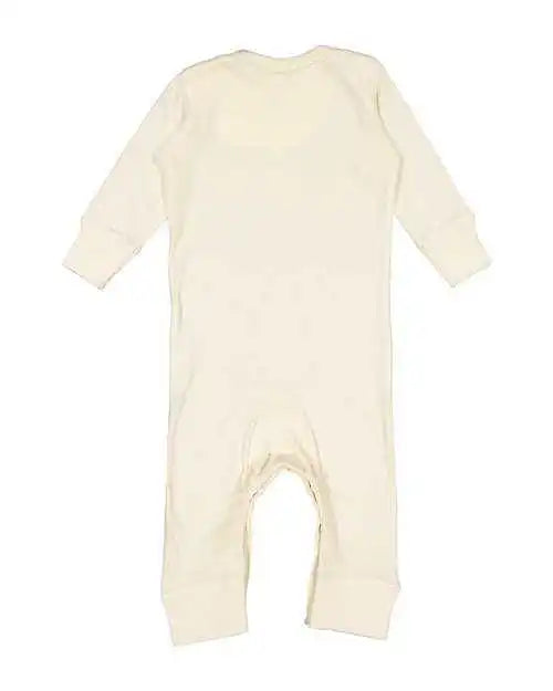 Rabbit Skins 4412 Infant Long Legged Baby Rib Bodysuit - Natural