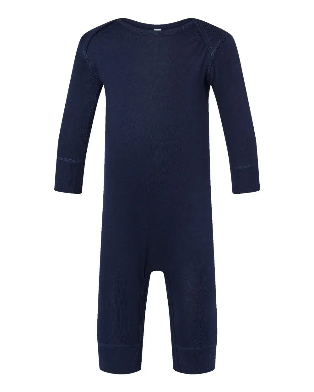 Rabbit Skins 4412 Infant Long Legged Baby Rib Bodysuit - Navy
