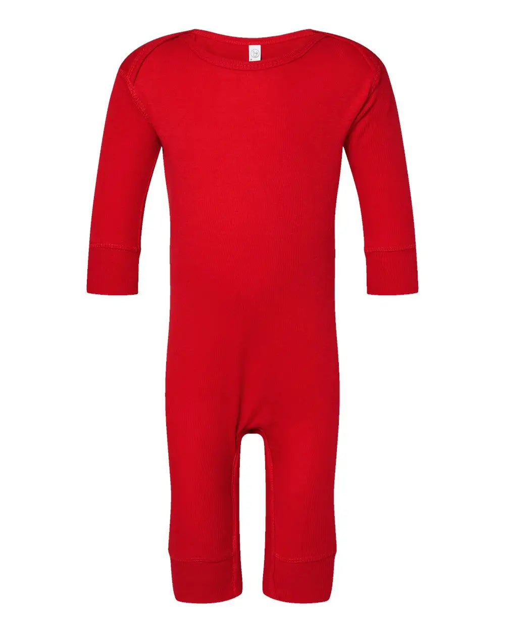 Rabbit Skins 4412 Infant Long Legged Baby Rib Bodysuit - Red