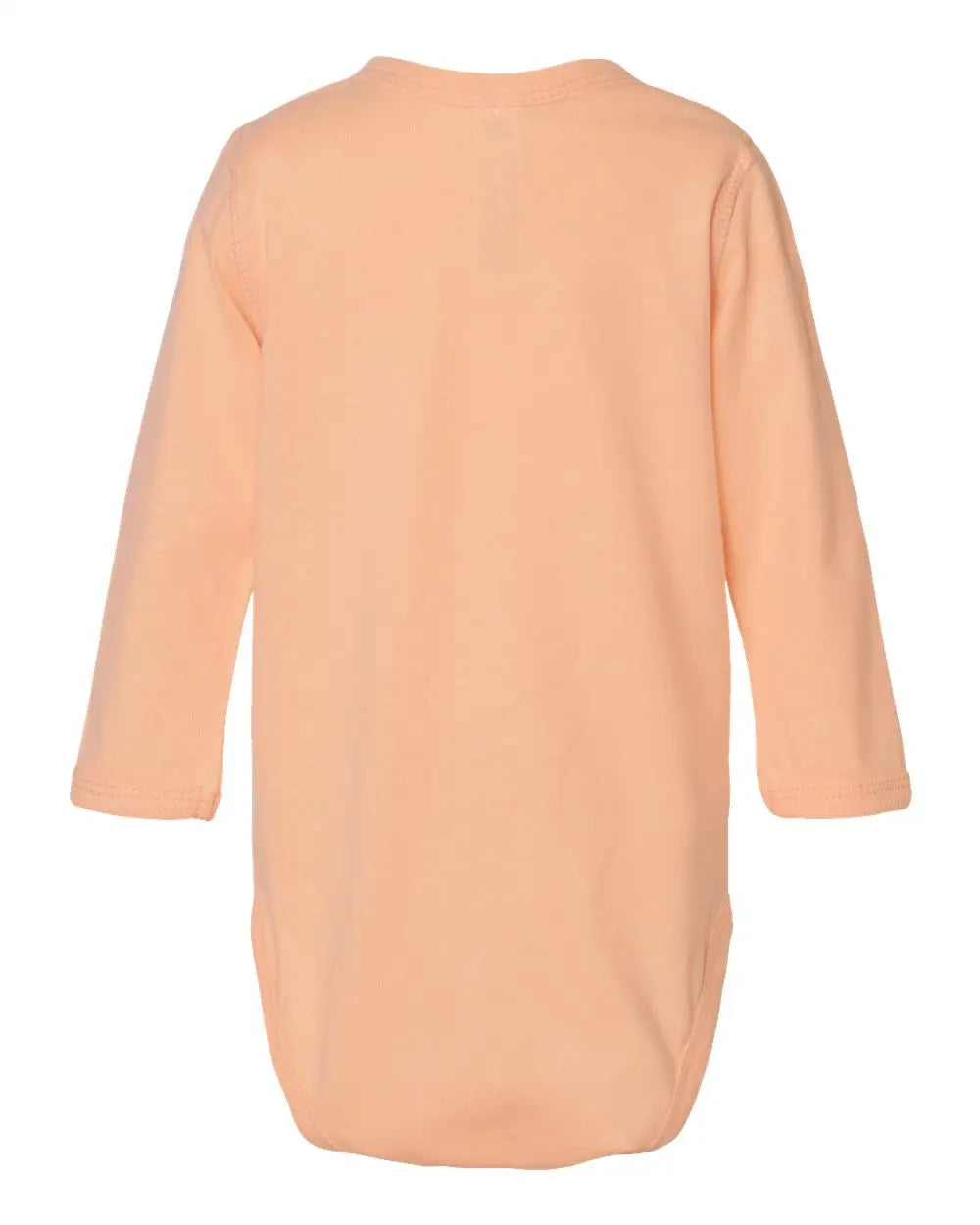 Rabbit Skins 4421l Infant Fine Jersey Long Sleeve Bodysuit - 4421 - Peachy
