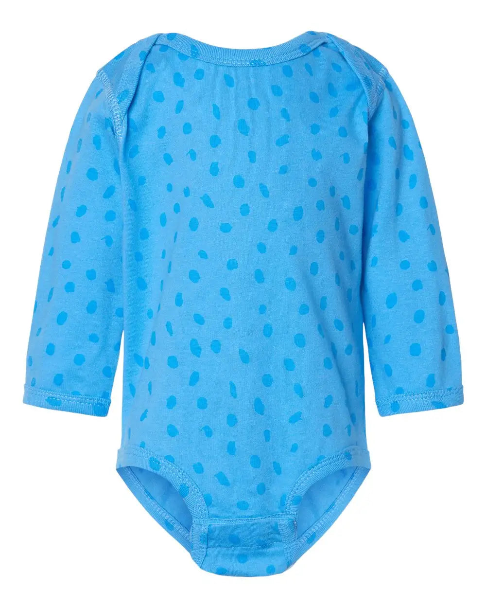 Rabbit Skins 4421l Infant Fine Jersey Long Sleeve Bodysuit - 4421 - Tradewind Spot - Nb