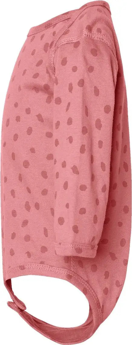 Rabbit Skins 4421l Infant Fine Jersey Long Sleeve Bodysuit - 4421 - Mauvelous Spot