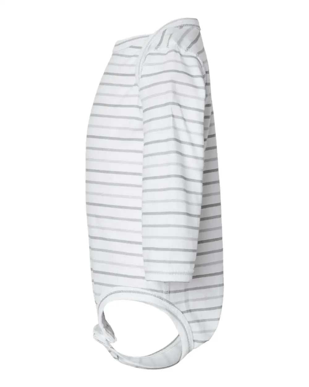 Rabbit Skins 4421l Infant Fine Jersey Long Sleeve Bodysuit - 4421 - Shadow Stripe