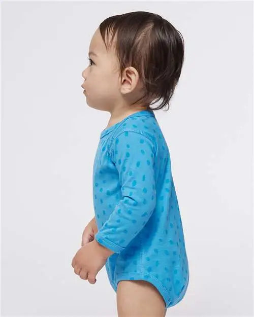 Rabbit Skins 4421l Infant Fine Jersey Long Sleeve Bodysuit - 4421 - Tradewind Spot