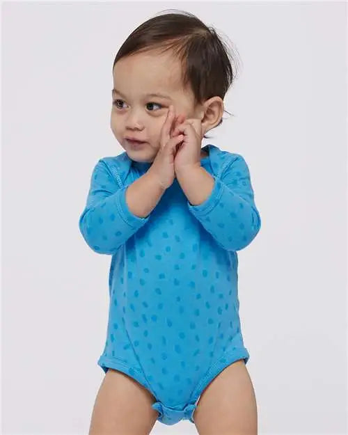 Rabbit Skins 4421l Infant Fine Jersey Long Sleeve Bodysuit - 4421 - Tradewind Spot