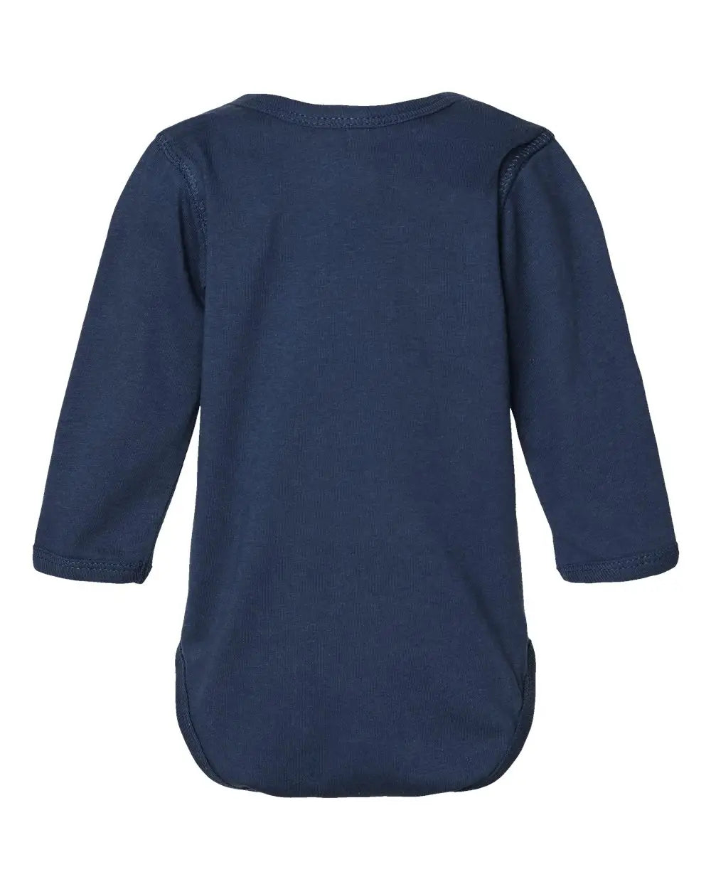 Rabbit Skins 4421l Infant Fine Jersey Long Sleeve Bodysuit - 4421 - Denim