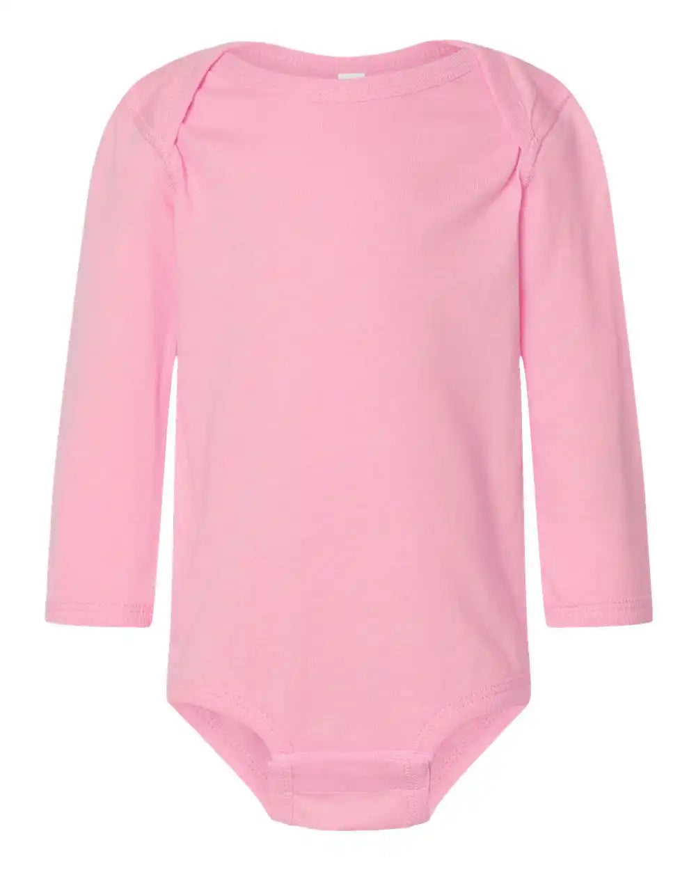 Rabbit Skins 4421l Infant Fine Jersey Long Sleeve Bodysuit - 4421 - Pink - Nb