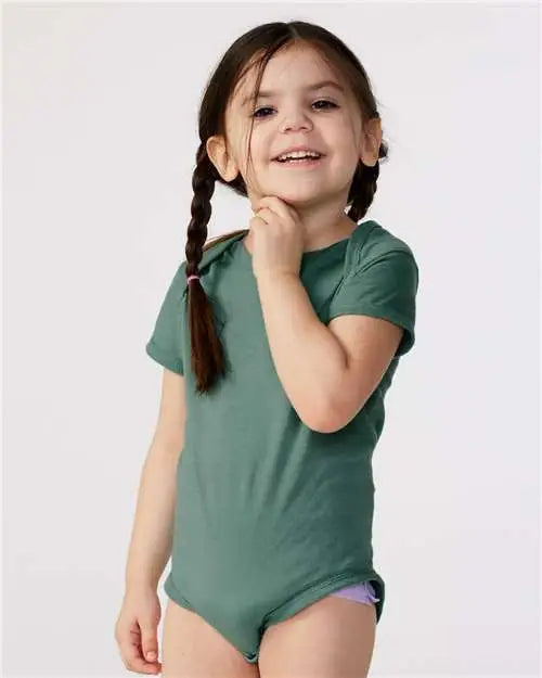 Rabbit Skins 4424 Infant Fine Jersey Bodysuit - Basil