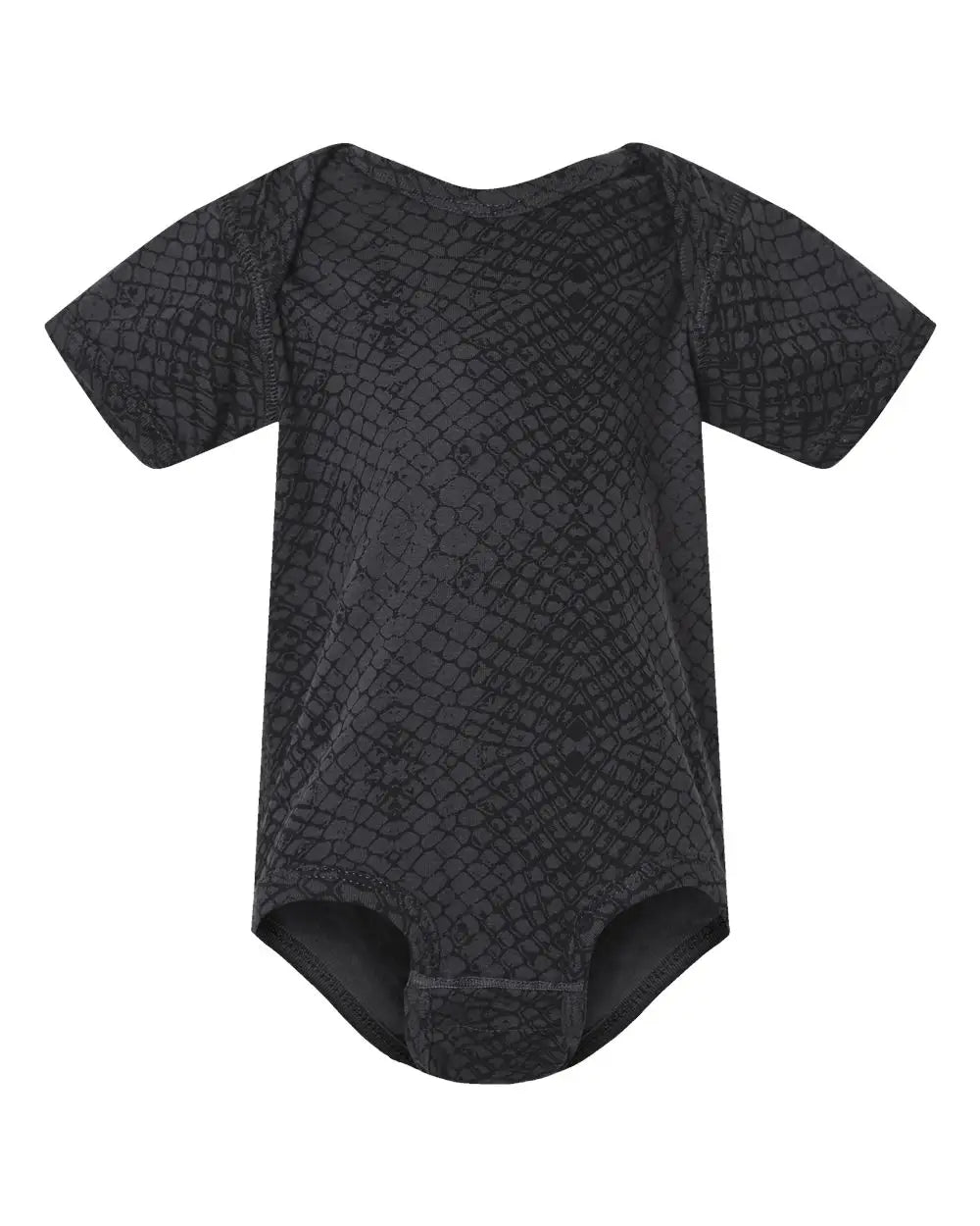 Rabbit Skins 4424 Infant Fine Jersey Bodysuit - Black Reptile