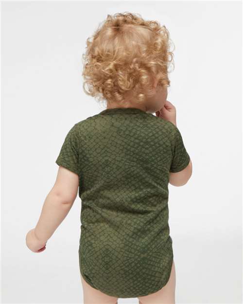 Rabbit Skins 4424 Infant Fine Jersey Bodysuit - Green Reptile