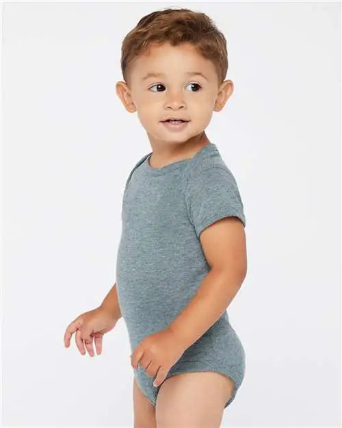 Rabbit Skins 4424 Infant Fine Jersey Bodysuit - Ice Blackout