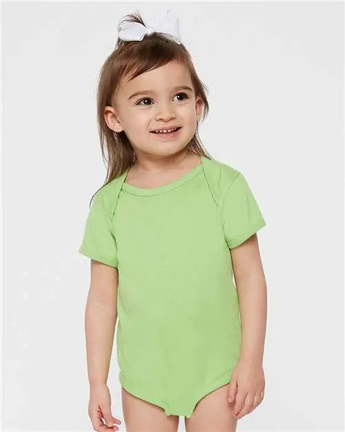 Rabbit Skins 4424 Infant Fine Jersey Bodysuit - Key Lime