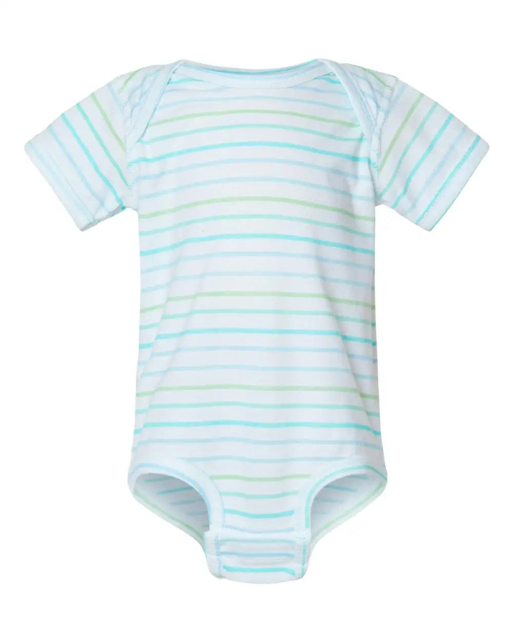 Rabbit Skins 4424 Infant Fine Jersey Bodysuit - Marine Stripe