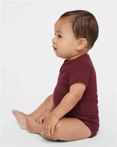 Rabbit Skins 4424 Infant Fine Jersey Bodysuit - Maroon