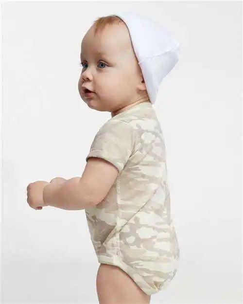 Rabbit Skins 4424 Infant Fine Jersey Bodysuit - Natural Camo