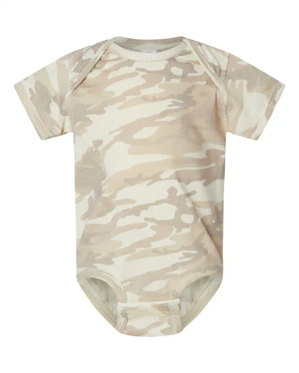Rabbit Skins 4424 Infant Fine Jersey Bodysuit - Natural Camo - Ivory / Nb