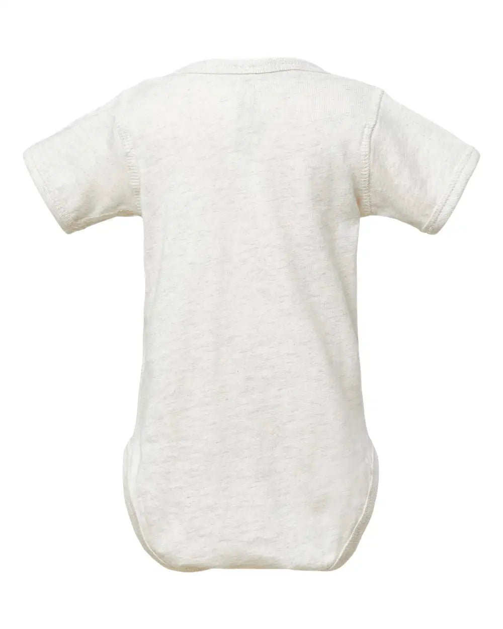 Rabbit Skins 4424 Infant Fine Jersey Bodysuit - Natural Heather - Ivory Dark Gray / Nb