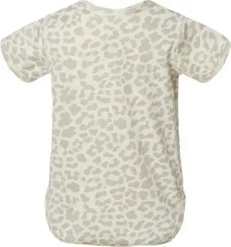 Rabbit Skins 4424 Infant Fine Jersey Bodysuit Natural Leopard