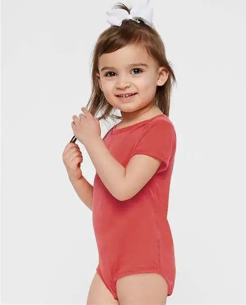 Rabbit Skins 4424 Infant Fine Jersey Bodysuit - Passionfruit