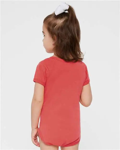 Rabbit Skins 4424 Infant Fine Jersey Bodysuit - Passionfruit