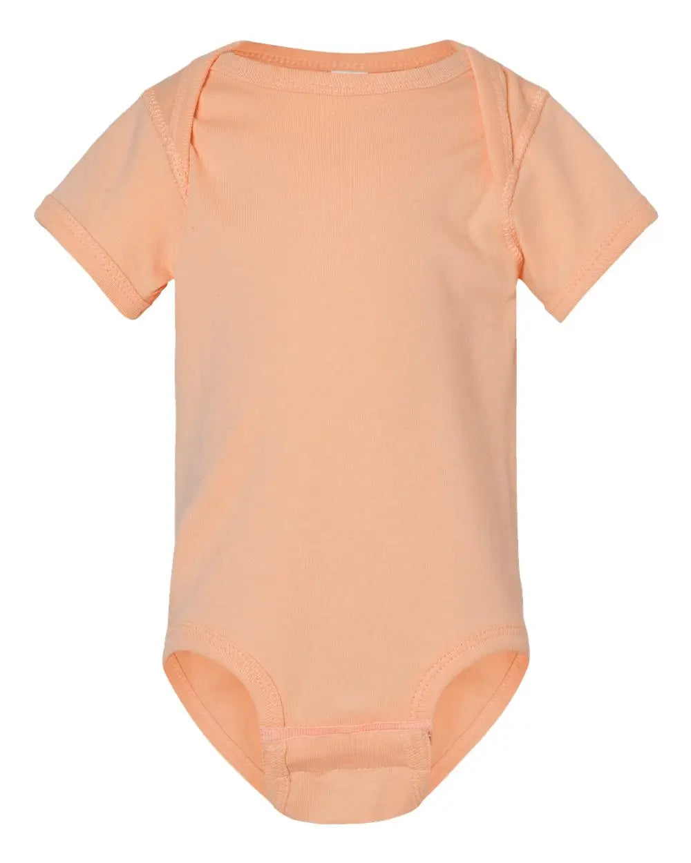 Rabbit Skins 4424 Infant Fine Jersey Bodysuit - Peachy - Orange / Nb