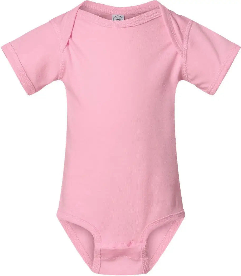 Rabbit Skins 4424 Infant Fine Jersey Bodysuit - Pink - Nb