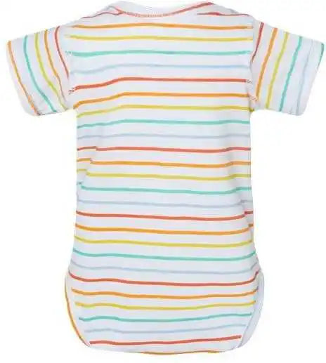 Rabbit Skins 4424 Infant Fine Jersey Bodysuit Rainbow Stripe