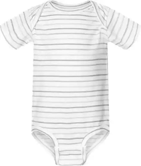 Rabbit Skins 4424 Infant Fine Jersey Bodysuit - Shadow Stripe