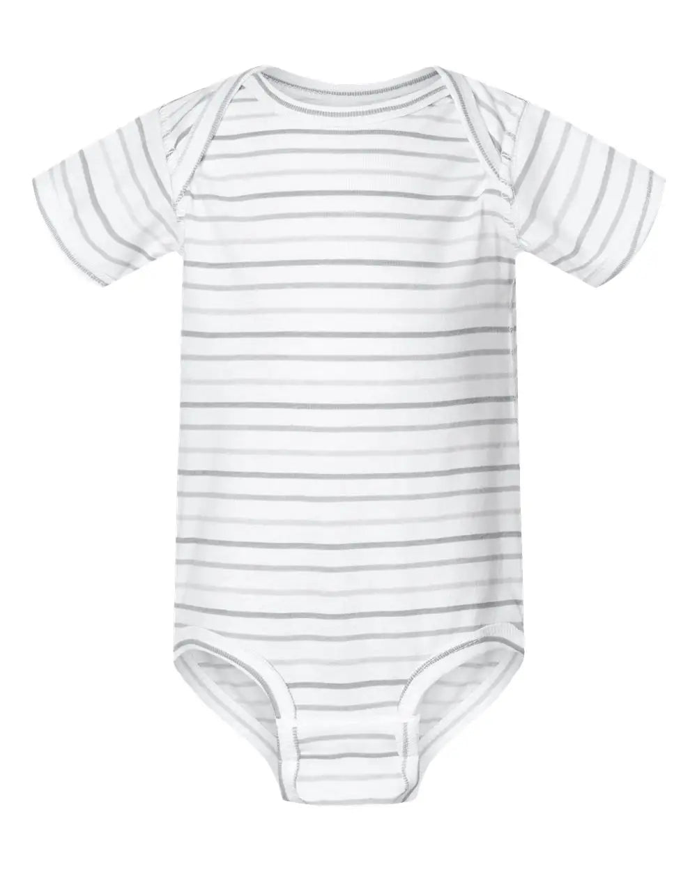 Rabbit Skins 4424 Infant Fine Jersey Bodysuit - Shadow Stripe