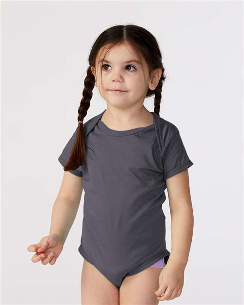 Rabbit Skins 4424 Infant Fine Jersey Bodysuit - Slate