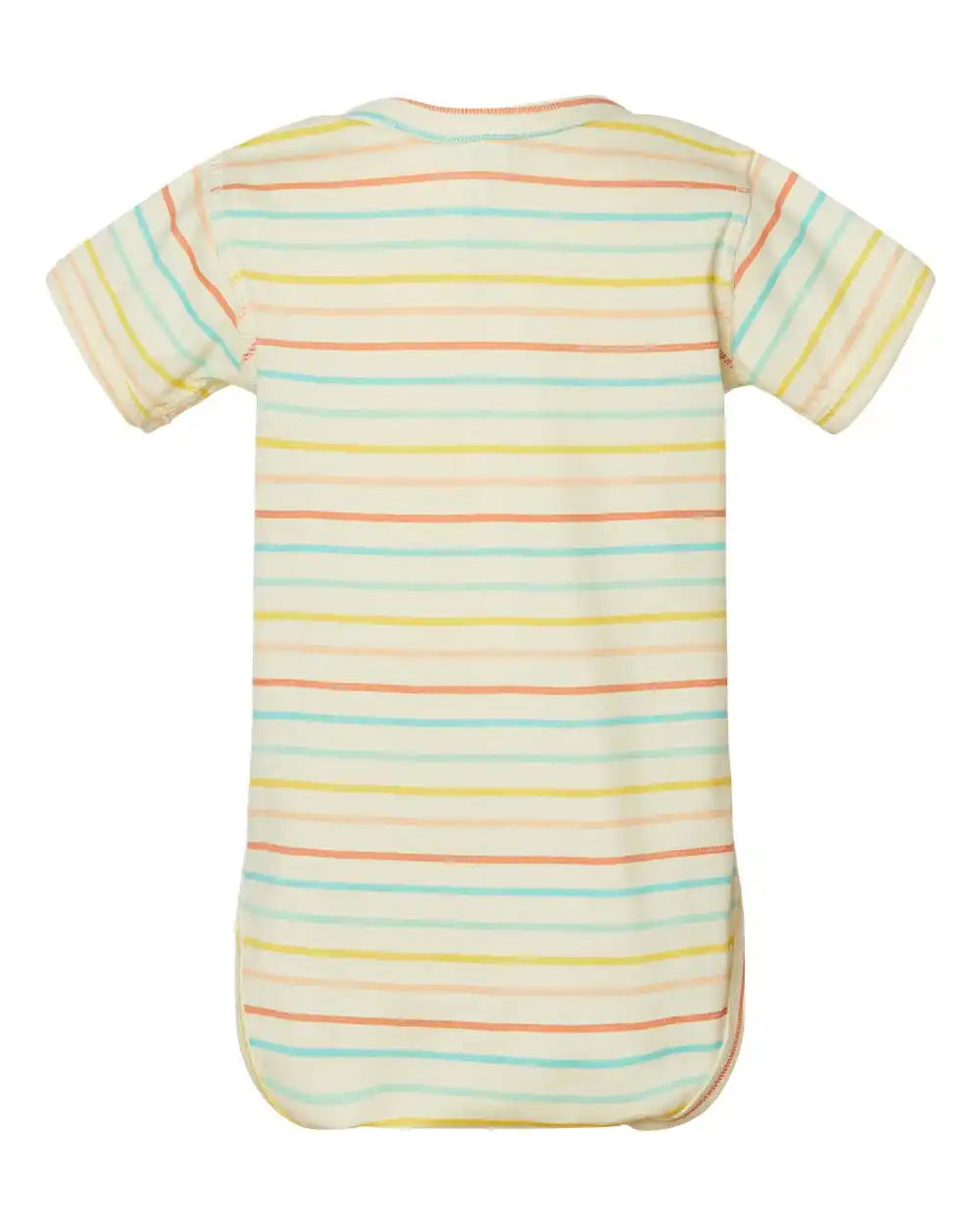 Rabbit Skins 4424 Infant Fine Jersey Bodysuit - Sunkissed Stripe - Nb