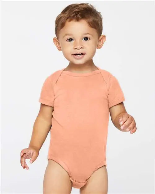 Rabbit Skins 4424 Infant Fine Jersey Bodysuit - Sunset