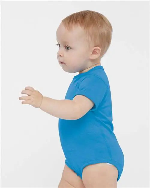 Rabbit Skins 4424 Infant Fine Jersey Bodysuit - Tradewind