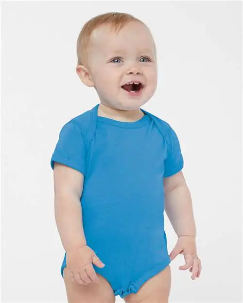Rabbit Skins 4424 Infant Fine Jersey Bodysuit - Tradewind