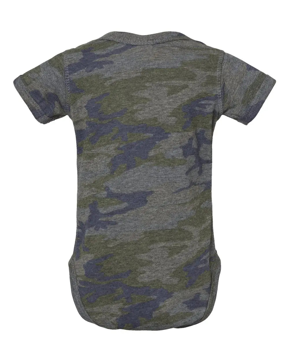Rabbit Skins 4424 Infant Fine Jersey Bodysuit - Vintage Camo - Dark Gray / Nb