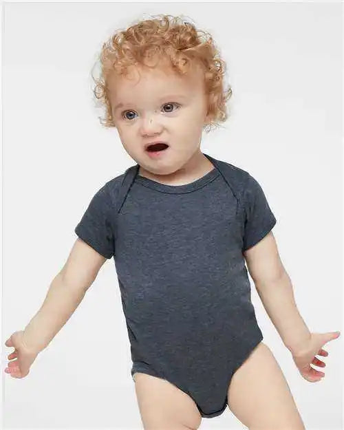 Rabbit Skins 4424 Infant Fine Jersey Bodysuit Vintage Denim