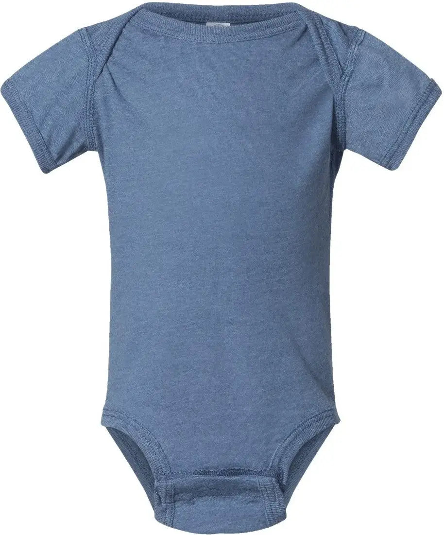 Rabbit Skins 4424 Infant Fine Jersey Bodysuit - Vintage Indigo - Nb