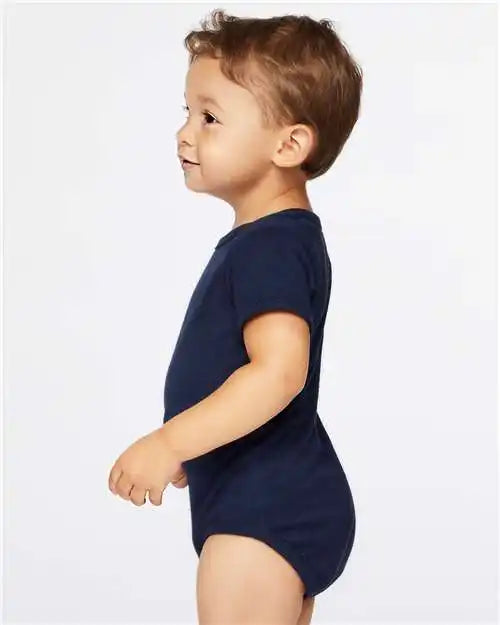 Rabbit Skins 4424 Infant Fine Jersey Bodysuit - Vintage Navy - Nb
