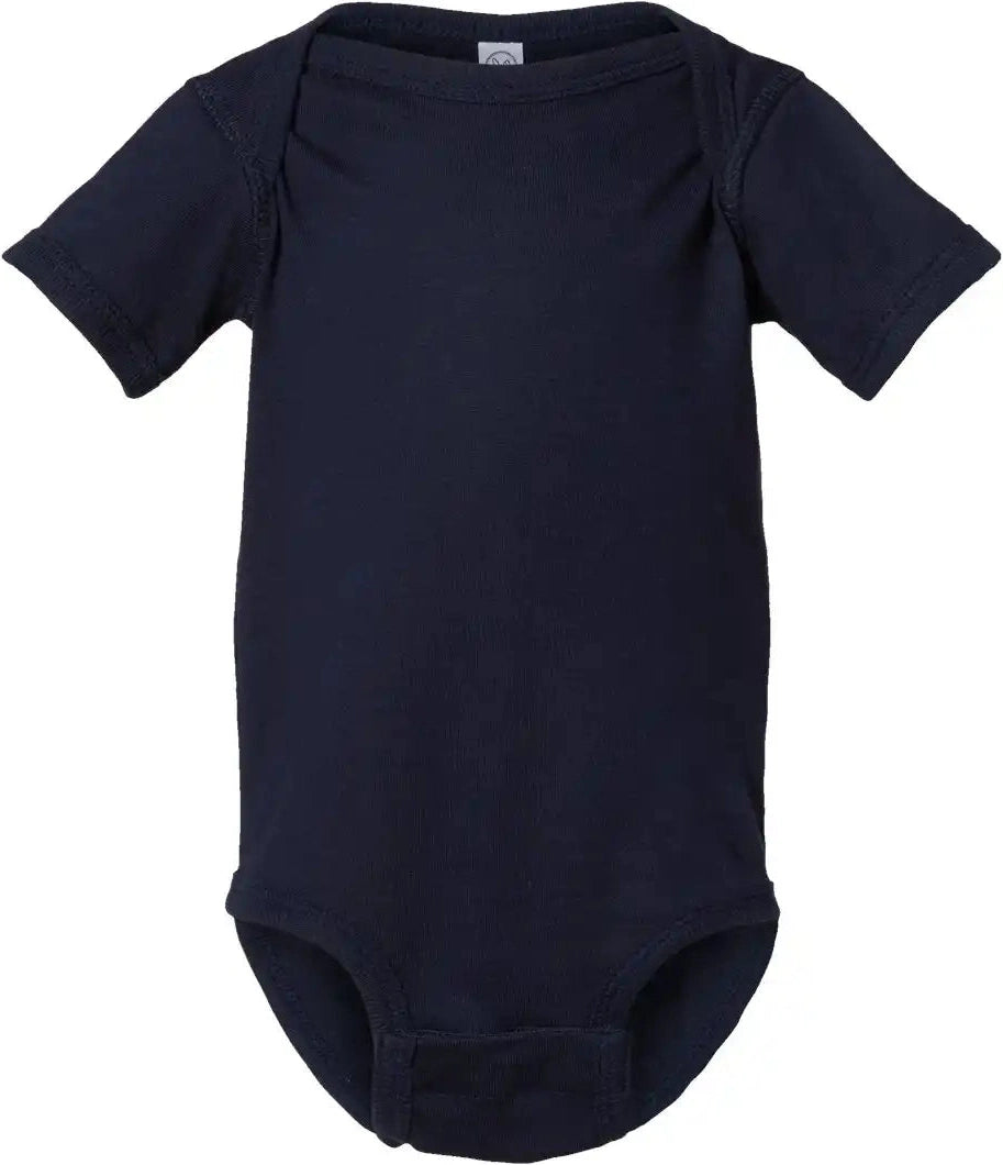 Rabbit Skins 4424 Infant Fine Jersey Bodysuit - Vintage Navy - Nb