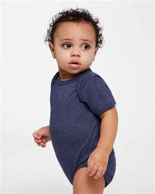 Rabbit Skins 4424 Infant Fine Jersey Bodysuit - Vintage True Navy