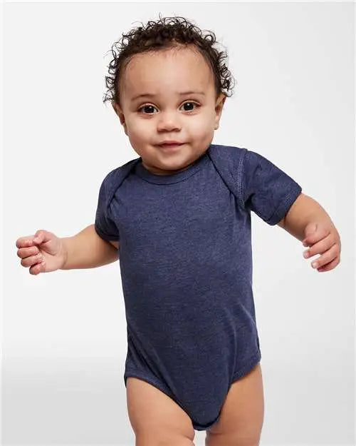 Rabbit Skins 4424 Infant Fine Jersey Bodysuit - Vintage True Navy