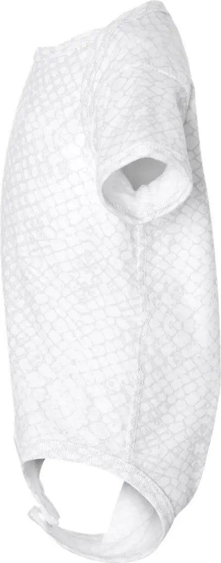 Rabbit Skins 4424 Infant Fine Jersey Bodysuit - White Reptile