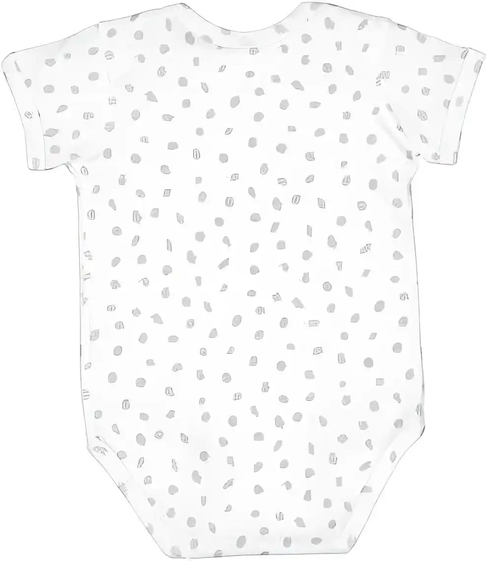 Rabbit Skins 4424 Infant Fine Jersey Bodysuit White Spot