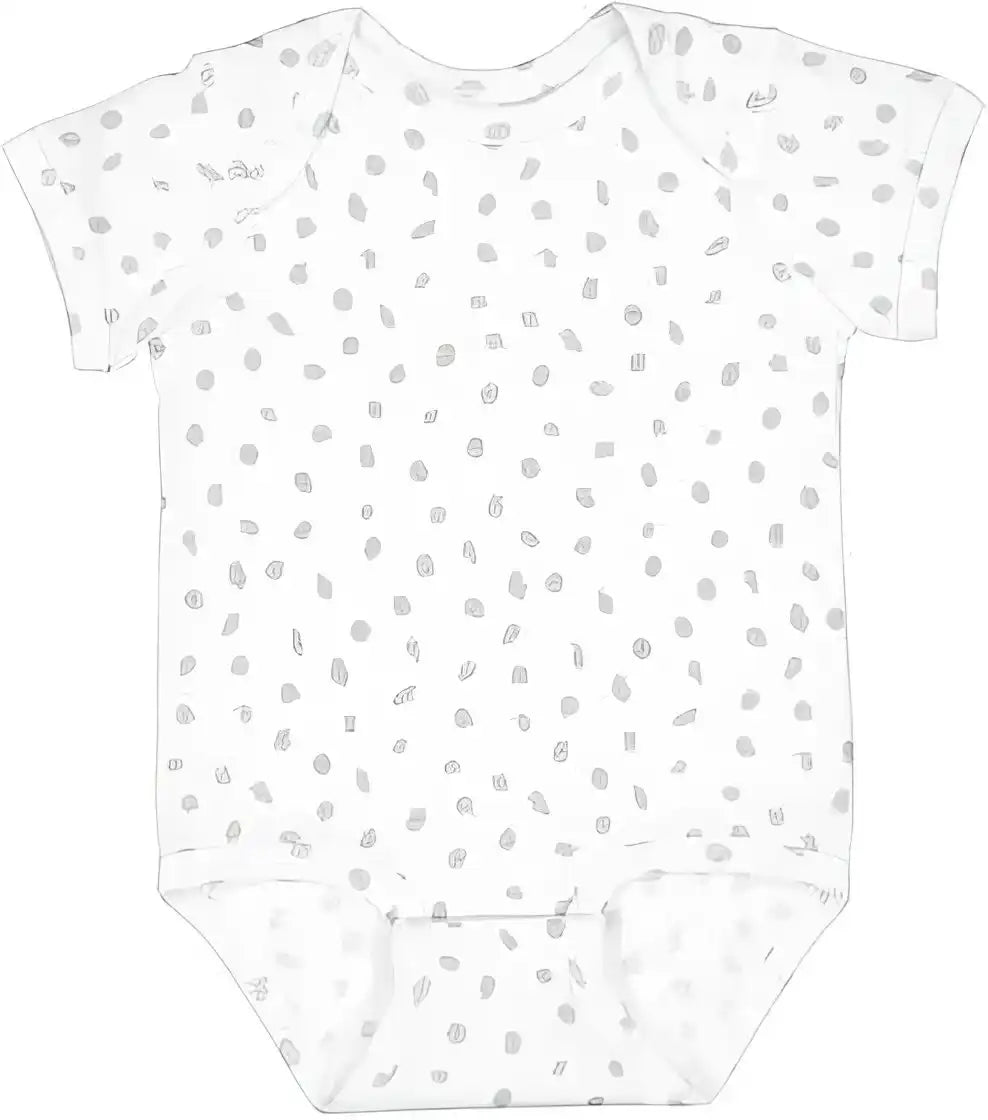 Rabbit Skins 4424 Infant Fine Jersey Bodysuit White Spot