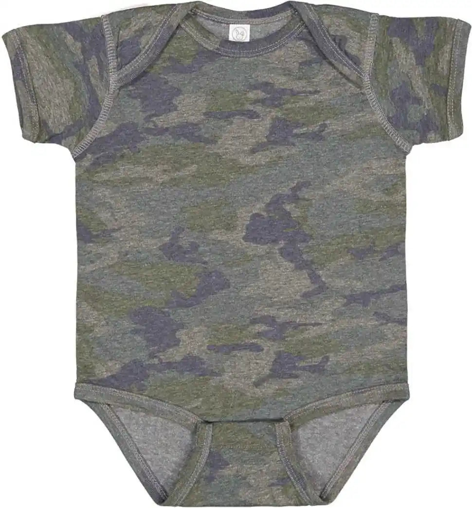 Rabbit Skins 4424 Infant Vintage Fine Jersey Bodysuit Camo